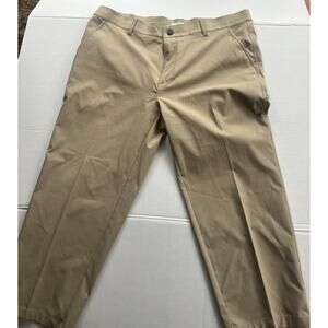 32 Degrees Cool Stretch Performance Tech Chino Golf Pants Men 40x27 Tan